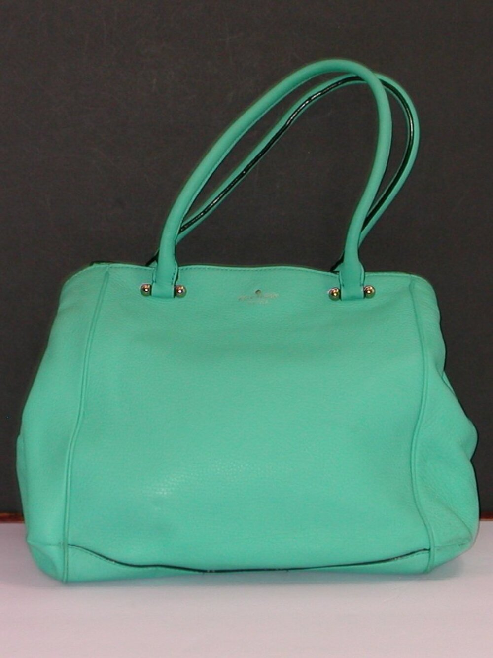 Kate Spade Large Tiffany Blue Leather Shoulder Bag